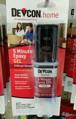  DEVCON 5 Minute Epoxy High Strength 2500 PSI S208 21045 CREAM