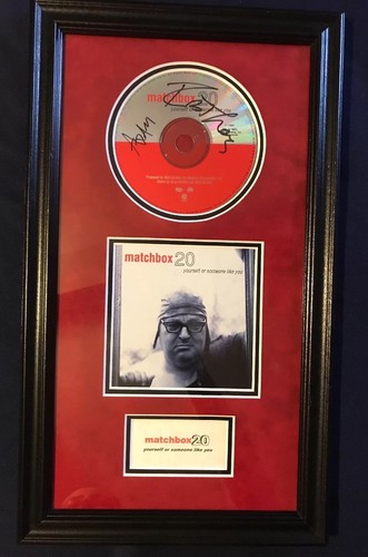 MATCHBOX 20 Yourself Or Someone Like U Album/CD signed autograph framed display
