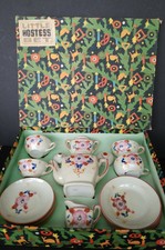 Vintage Little Hostess Tea Party 17 Pieces Floral Made in Japan w/ Org Box | eBay