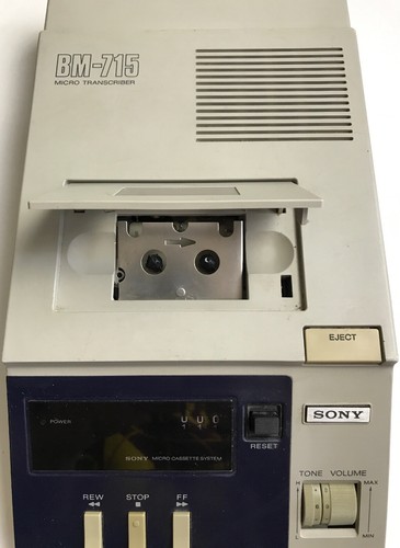 Sony BM-715T Micro-Transcriber Cassette Tested And Working