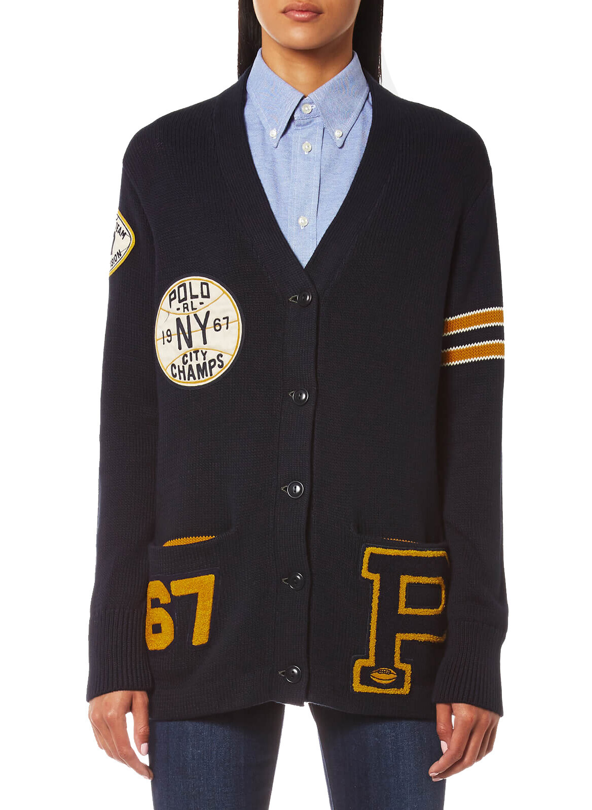 POLO RALPH LAUREN US /MサイズP67モノグラム カーディガ POLO RALPH LAUREN US /MサイズP67モノグラム カーディガ