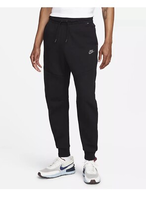 Nike Sportswear Tech Fleece Joggers Black DQ4316-010 Men's Tapered Size Medium
