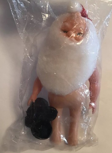 Mangelsens Craft Christmas Santa Claus With Black Boots Lot of 3 New 6