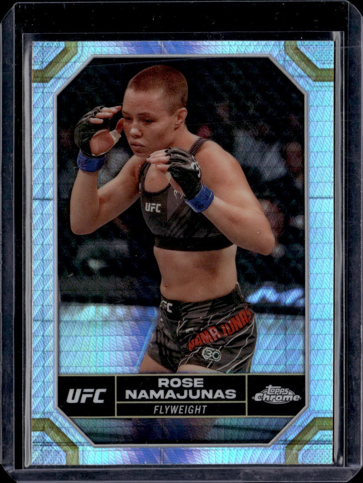 2024 Topps Chrome UFC #169 Rose Namajunas Hyper Prism