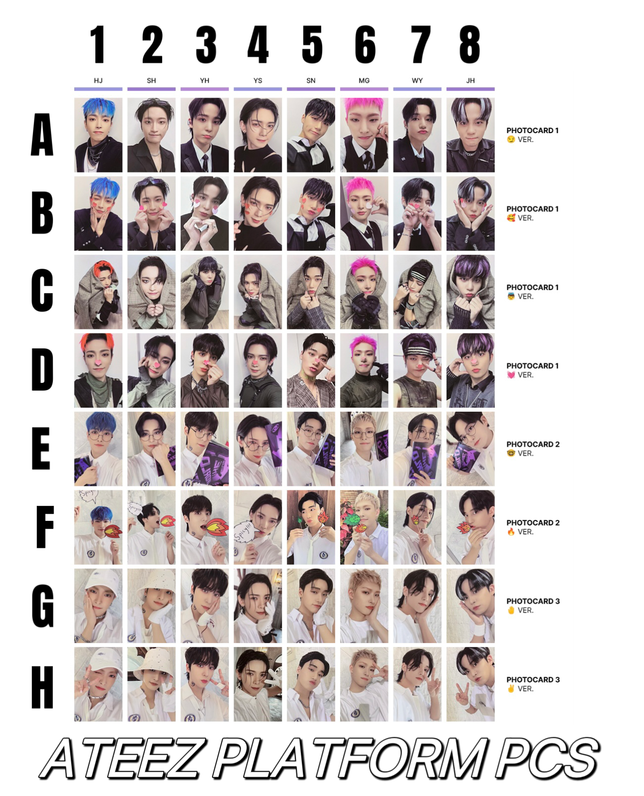 ATEEZ - ATEEZ DUAL PHOTOCARD SET 未開封品 SUBKの通販 by