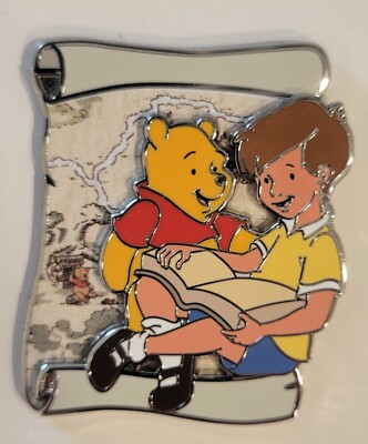 2023 Disney Parks Winnie The Pooh Pooh & Christopher Robin Map Open Edition Pin