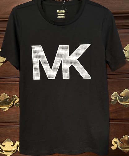 Tシャツ・カットソー Michael Kors SS25 (MS5830CH8C 424CHAMBRAY) Logo Embossed Cotton T-Shirt | Michael Kors [US]