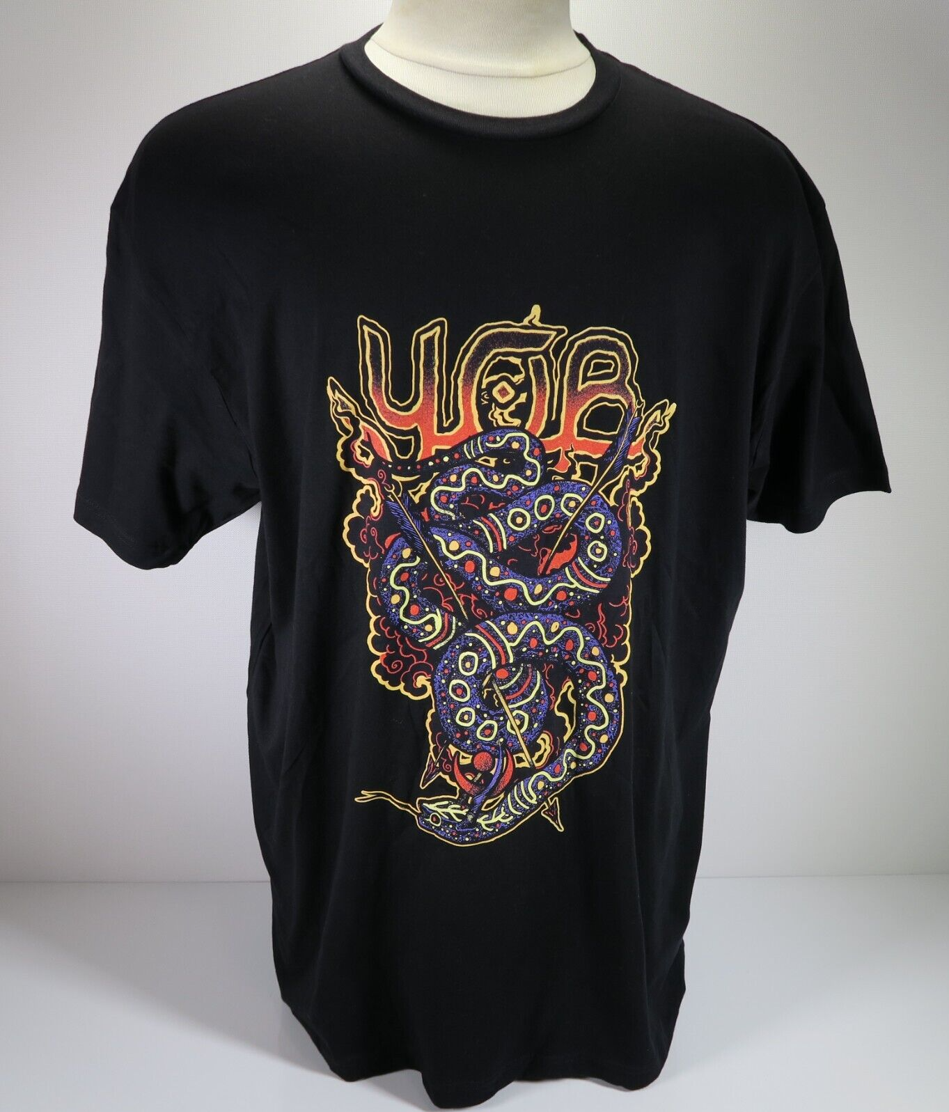 YOB Basilisk Black Cotton Doom Metal Next Level Concert T-Shirt