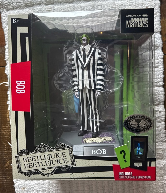 McFarlane Toys Betelgeuse with Shrunken Head in Bob Box Platinum