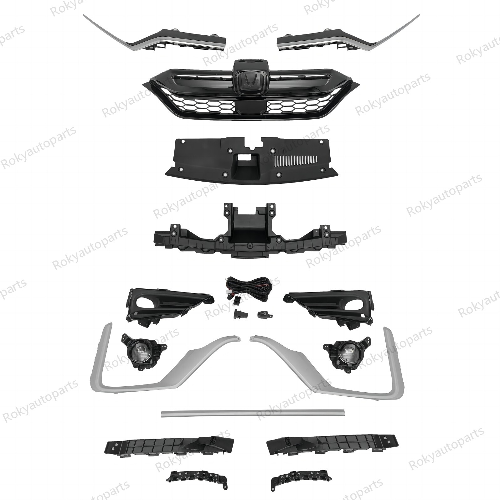 For CRV 2020-21 Grille/Trims/Bumper headlight brackets/Fog Lights/Radiator Cover