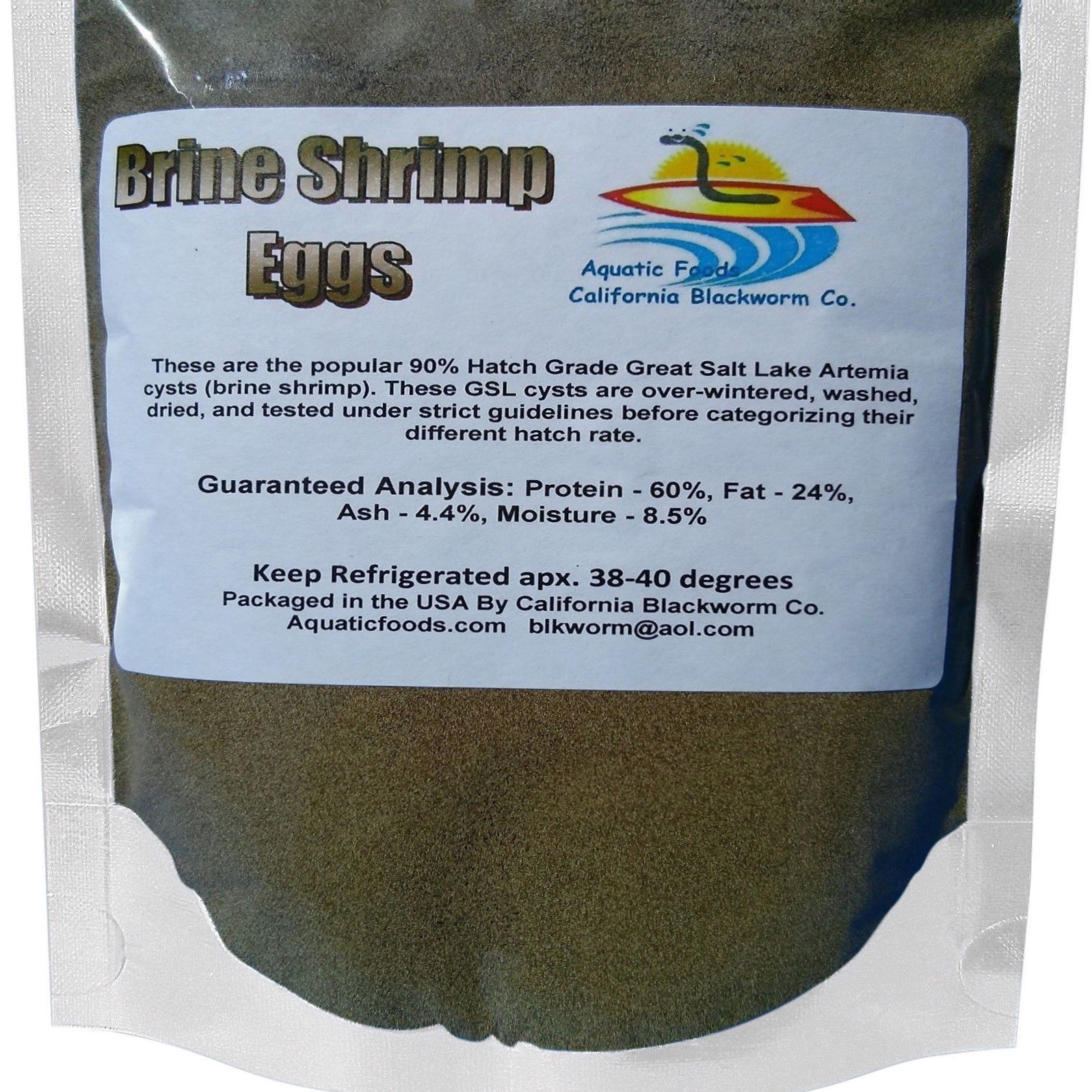 Brine Shrimp Eggs, Premium Grade 90% Hatch, ...