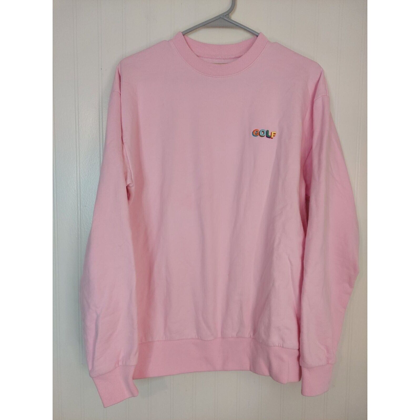 Golf Wang Tyler The Creator Pink Sweatshirt Logo Size Medium Golf Wang Tyler The Creator Pink Sweatshirt Logo Size Medium