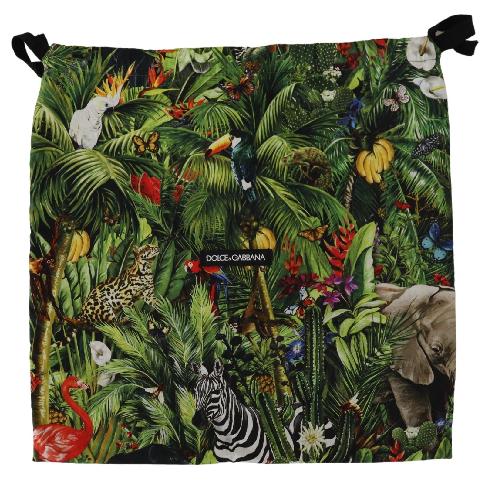 

DOLCE - GABBANA Сумка-пылесборник с принтом джунглей Сумка для обуви на шнурке 35см x 35см, Multicolor