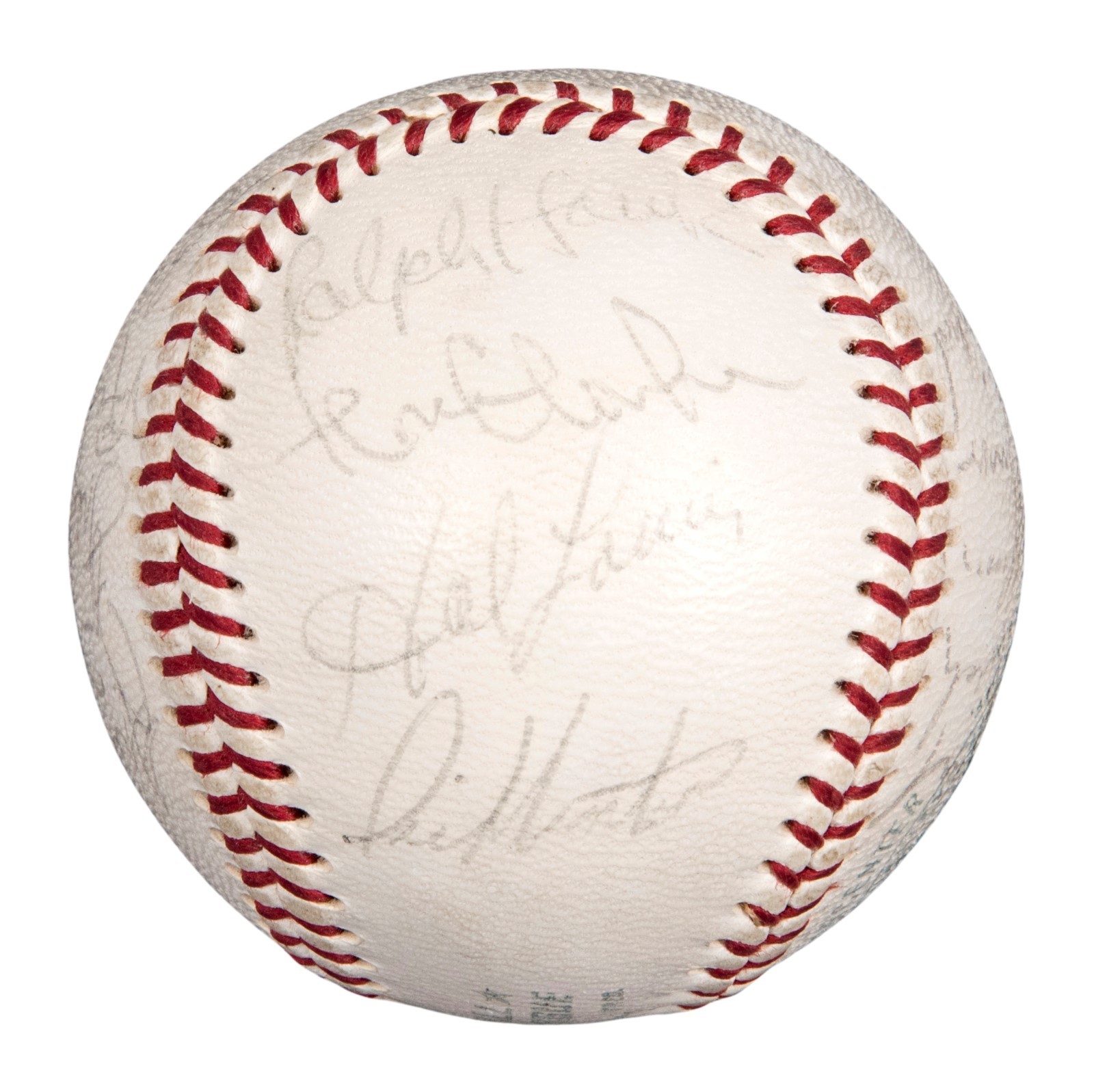 1972 NEW YORK YANKEES TEAM SIGNED BASEBALL PSA/DNA LOA THURMAN MUNSON AUTO