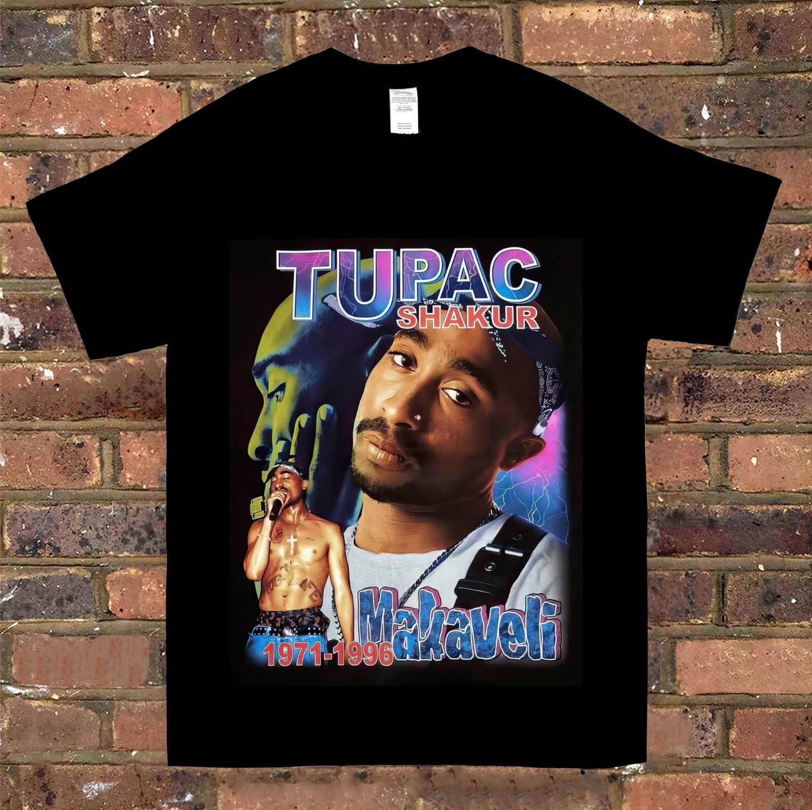 Tupac 2pac 90s  vintage rap tee ラップティーズ