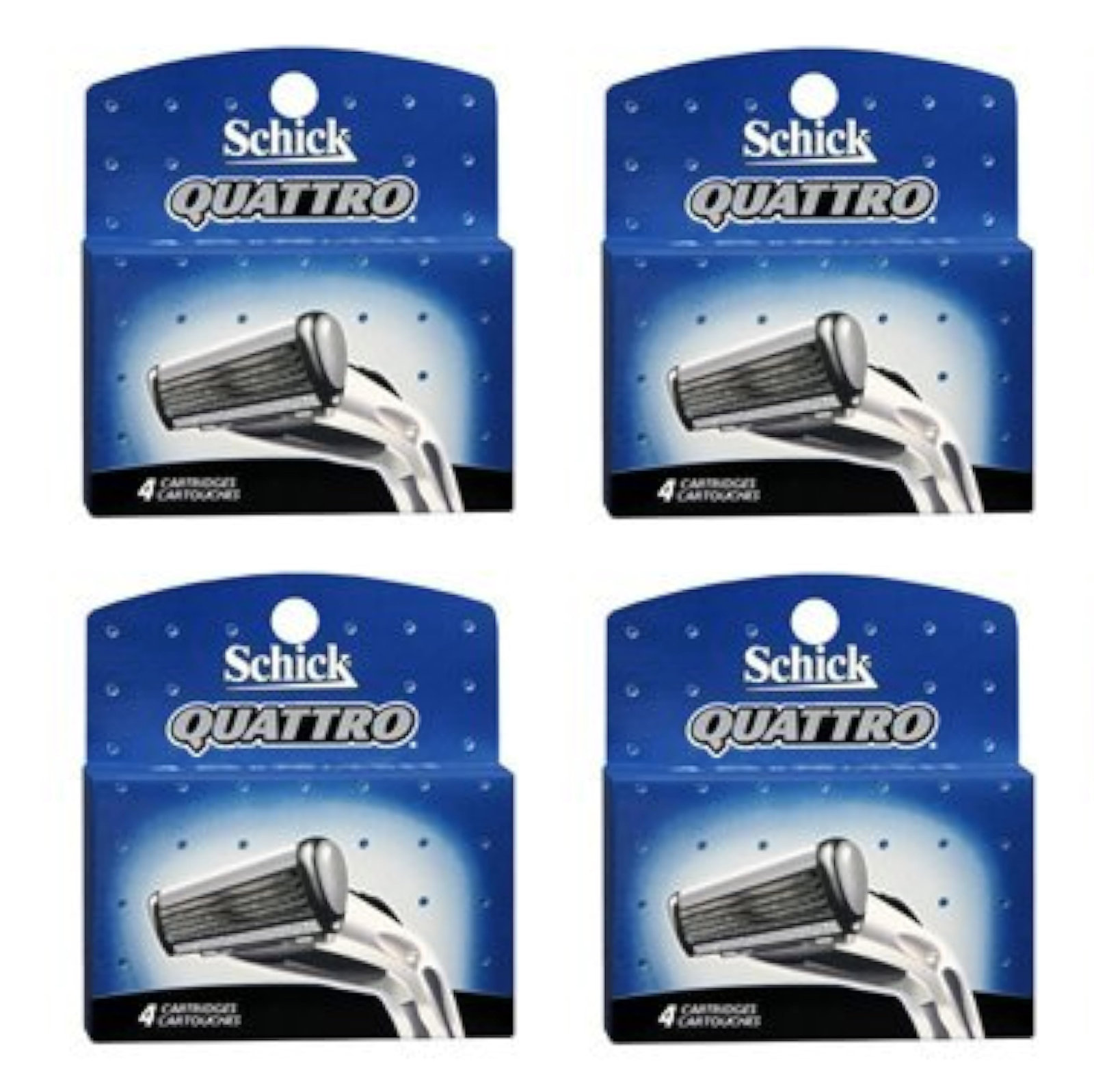 Schick Quattro for Men Razor Blade Refill Cartridges , 16 Count