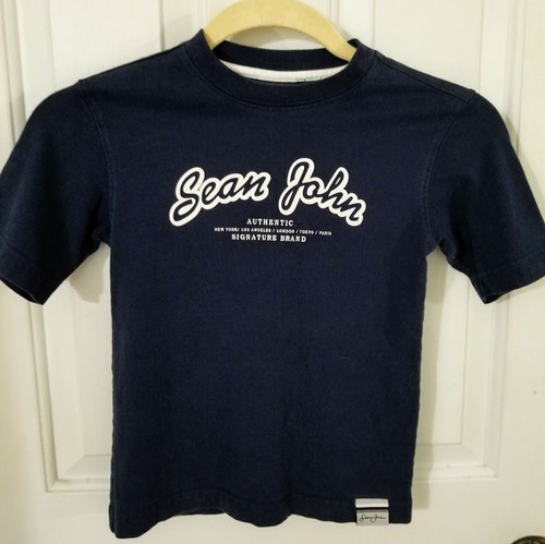 90s~00s Sean John シューティングシャツ HIPHOPB-boy Vintage Sean John Clothing Boys S 4 Spellout Signature