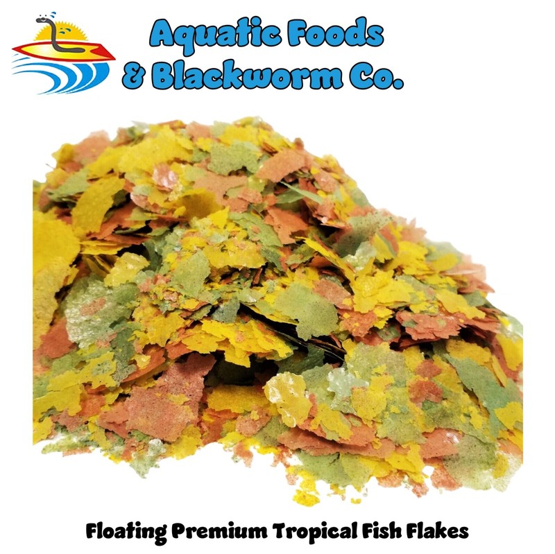 Premium Tropical Fish Flakes, Free Pellets & Wafers Included.  Afi Flake