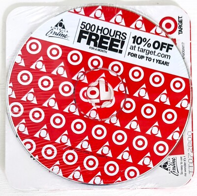 TARGET America Online Collectible / Install Disc, Vintage AOL CD, Sealed!