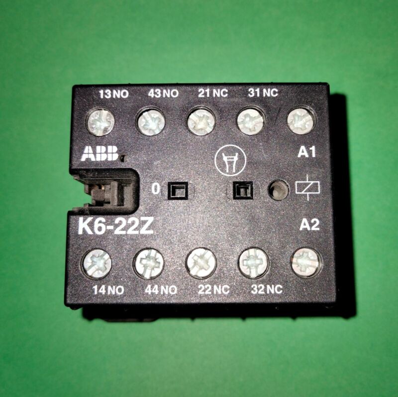 ABB Mini Contactor Relay K6-22Z-84 110-127V 40-450Hz 2 N.O., 2 N.C.