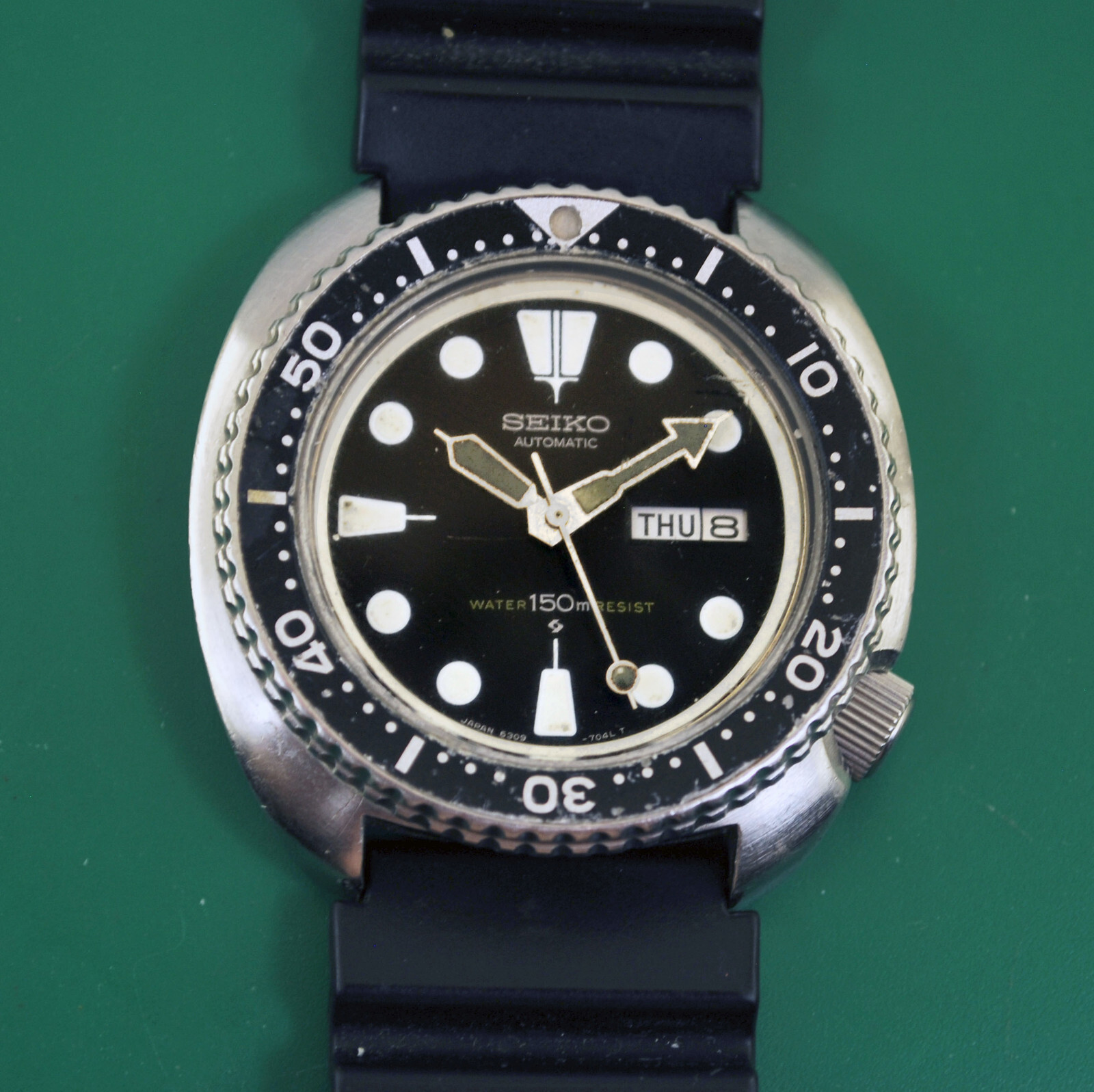 ジャンク品　SEIKO 6309-7049 Circa 3/1980 Seiko 6309-7049 Suwa Dial “TURTLE” Case 150m