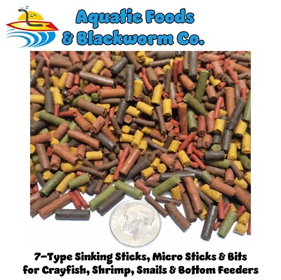 7-type Sinking Sticks, Micro Sticks & Bits for Crayfish, Shrimp, Snails GB-240