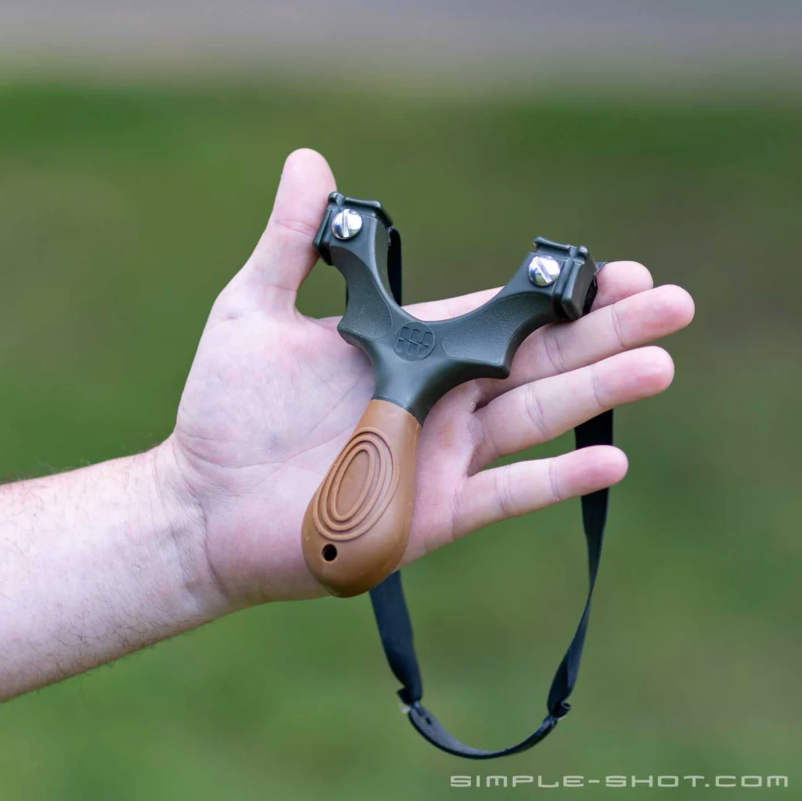 SimpleShot SCOUT XT Slingshot Bundle with 2 Flat Bands, Spinner Target, and Ammo