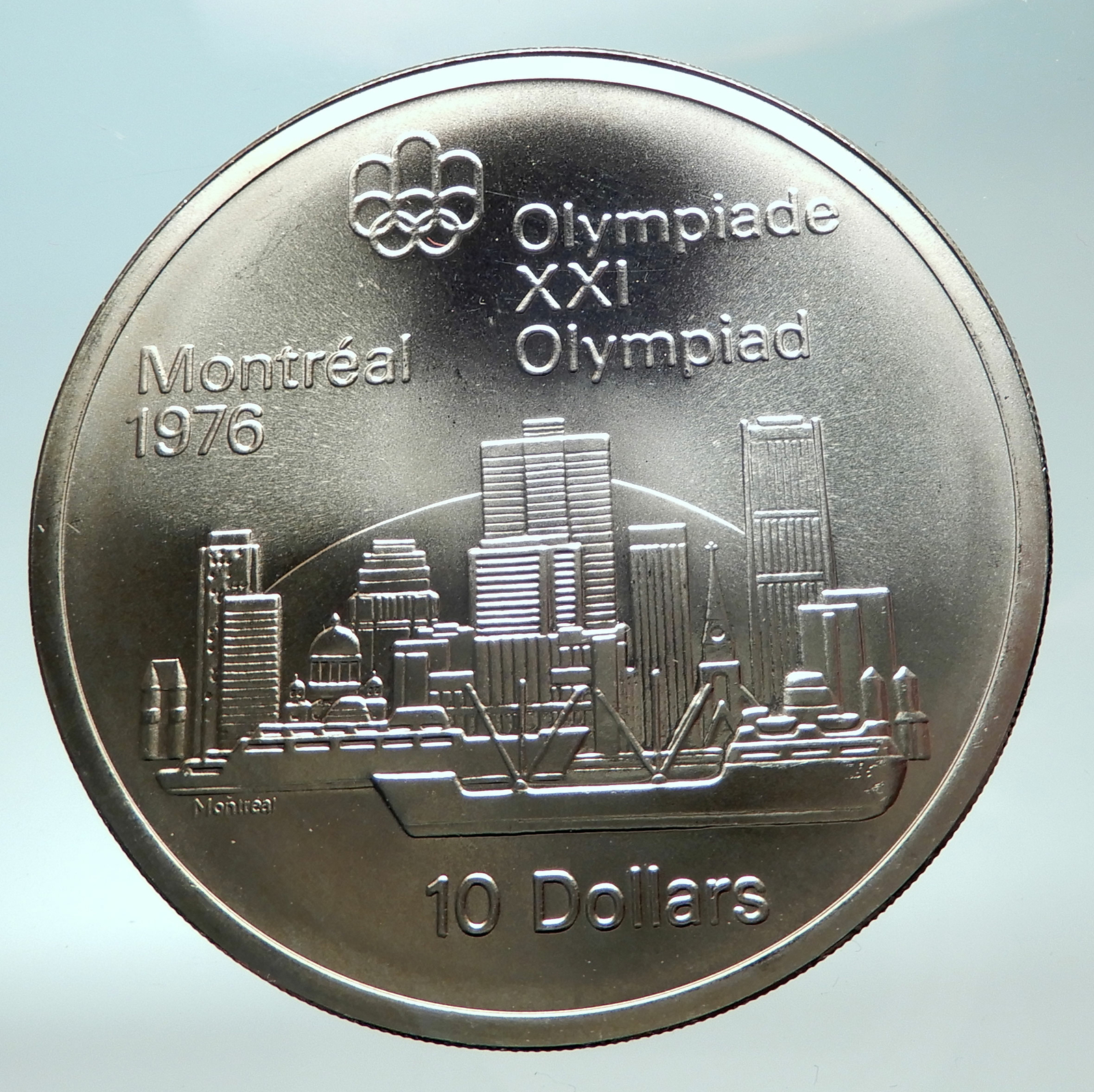 1973 CANADA UK Queen Elizabeth II Olympics Montreal City Silver