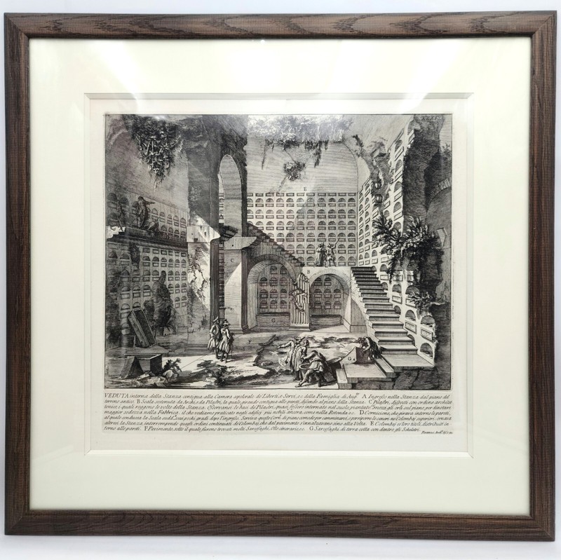 Veduta Interna Della Stanza Contigua Alla Camera Sepolcrale..., Piranesi (1756)