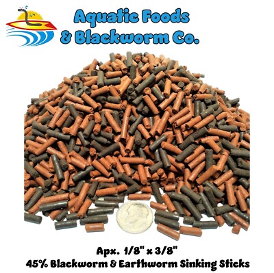 Sinking Blackworm & Earthworm Sticks  Carnivore Blend GB-310