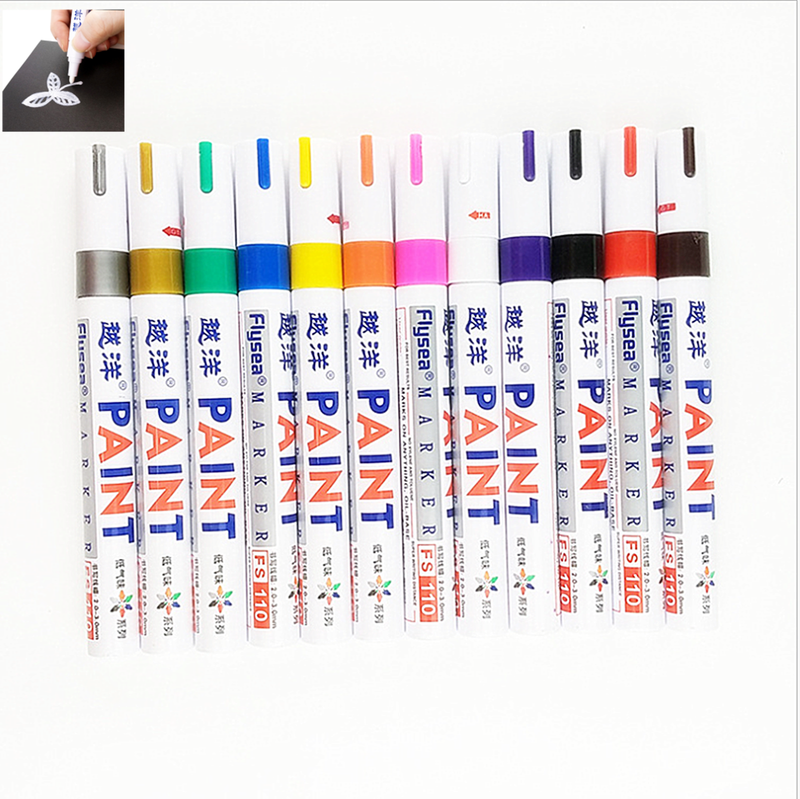 12 Farben Permanent Marker Acrylstifte Marker Set Wasserfest Für DIY Graffiti