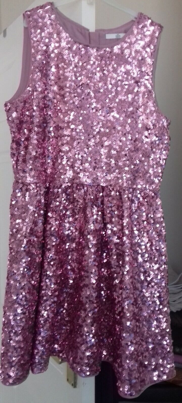 M S Pink Sequin Dress for girls 12 13 years