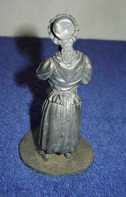 the franklin mint the butter churner fine pewter statue figurine