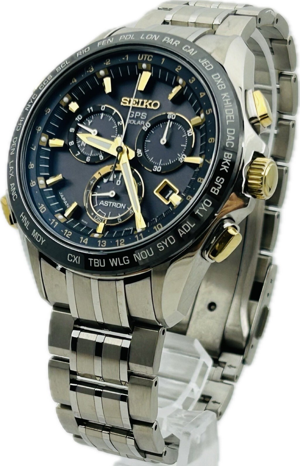 Seiko Astron 8X82-0AB0 SBXB007 Chronograph Quartz Mens Watch Seiko Astron 8X82-0AB0 SBXB007 Chronograph Quartz Mens Watch