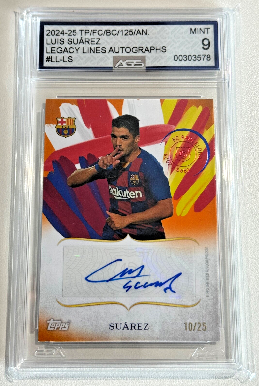 2024-2025 Topps Barcelona 125 Aniversario Luis Suárez