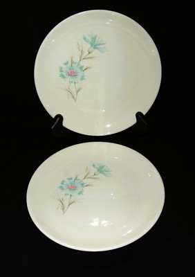 2 Taylor Smith & Taylor Bread & Butter Plates ~ Ever Yours Boutonniere ~ USA