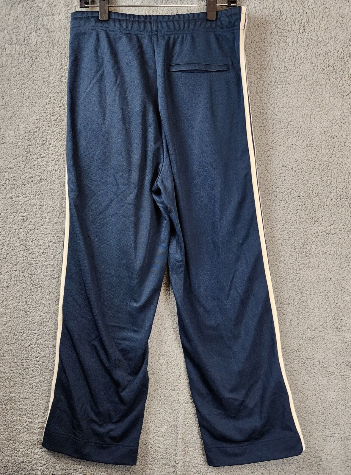Pre-owned Kenzo Paris Elephant Interlock Piquet Track Pants Men's Small Blue Drawstring
