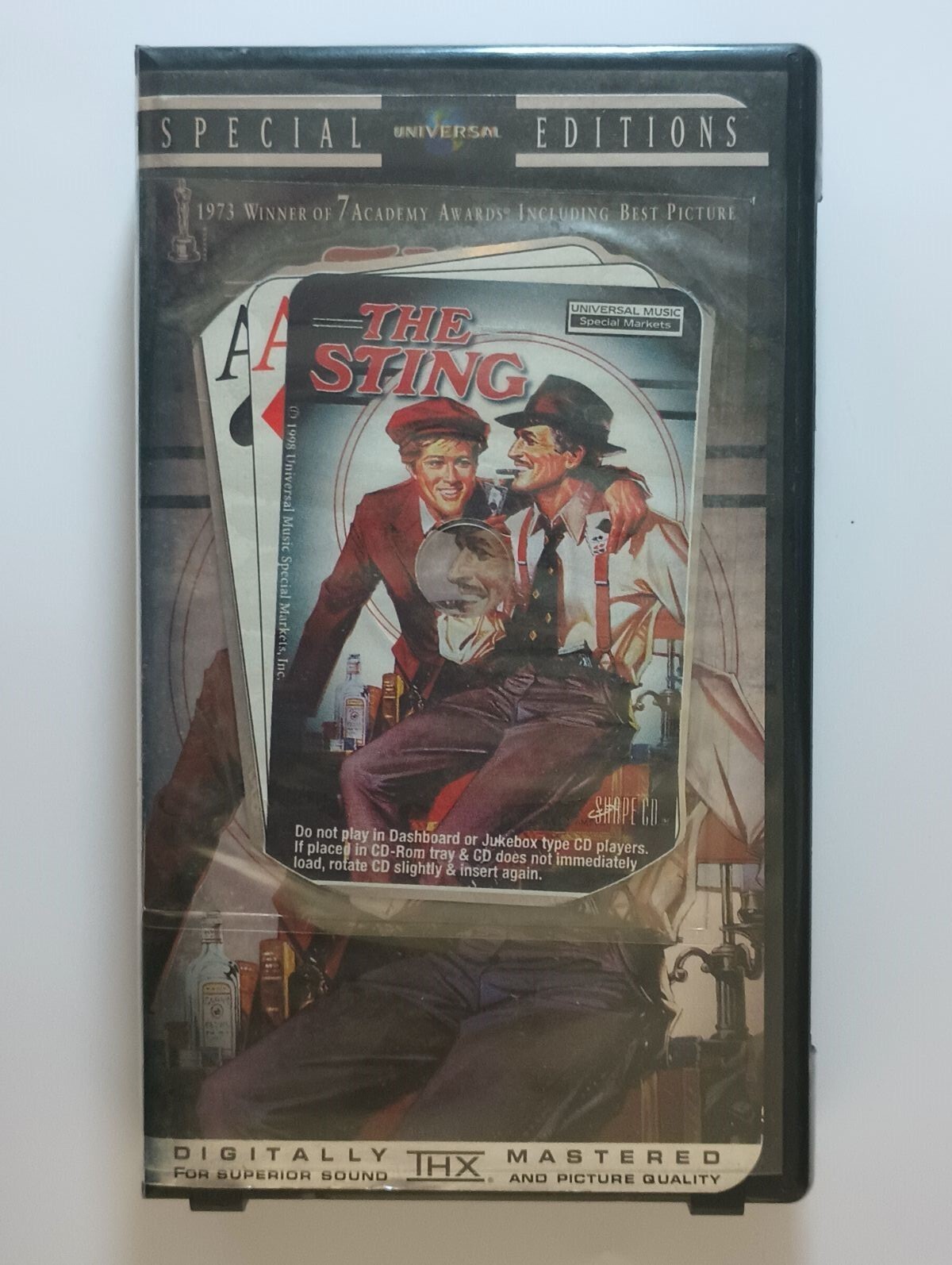 「STING 」VHS　2本 The Sting Special Edition RARE VINTAGE VHS w/shape CD (never