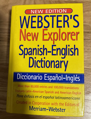 New Edition Webster New Explorer Spanish English Dictionary