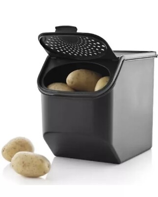 Tupperware Potato Smart Keeper 5.5 L/5.8 Q Black -