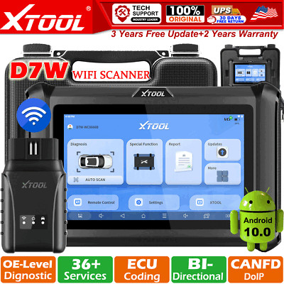 XTOOL D7W Car All System Diagnostic Scanner Bidirectional Coding Tool DoIP CANFD