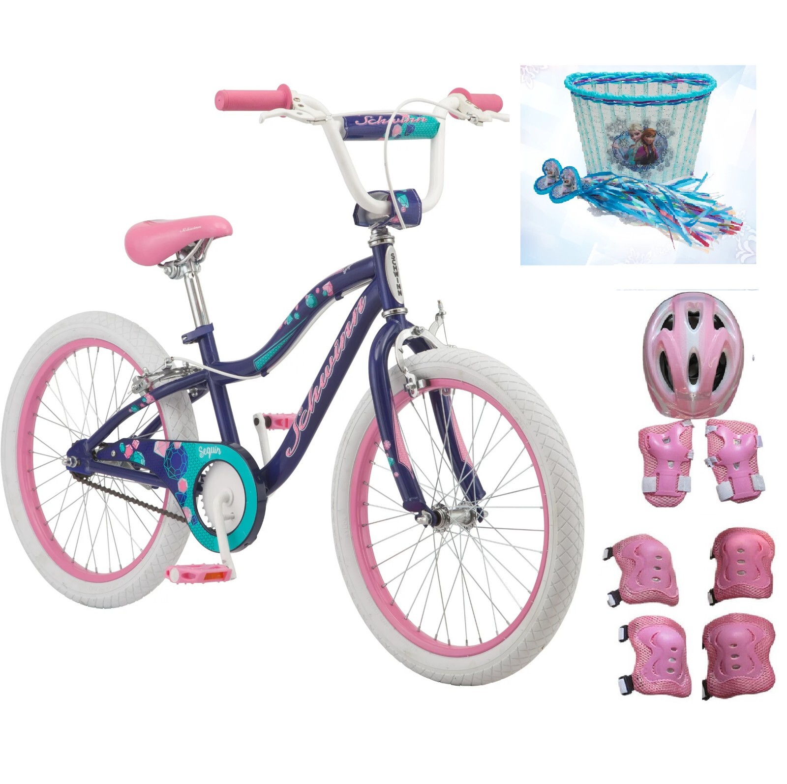 20-inch Single Speed With Disney Frozen Basket  And Safety S