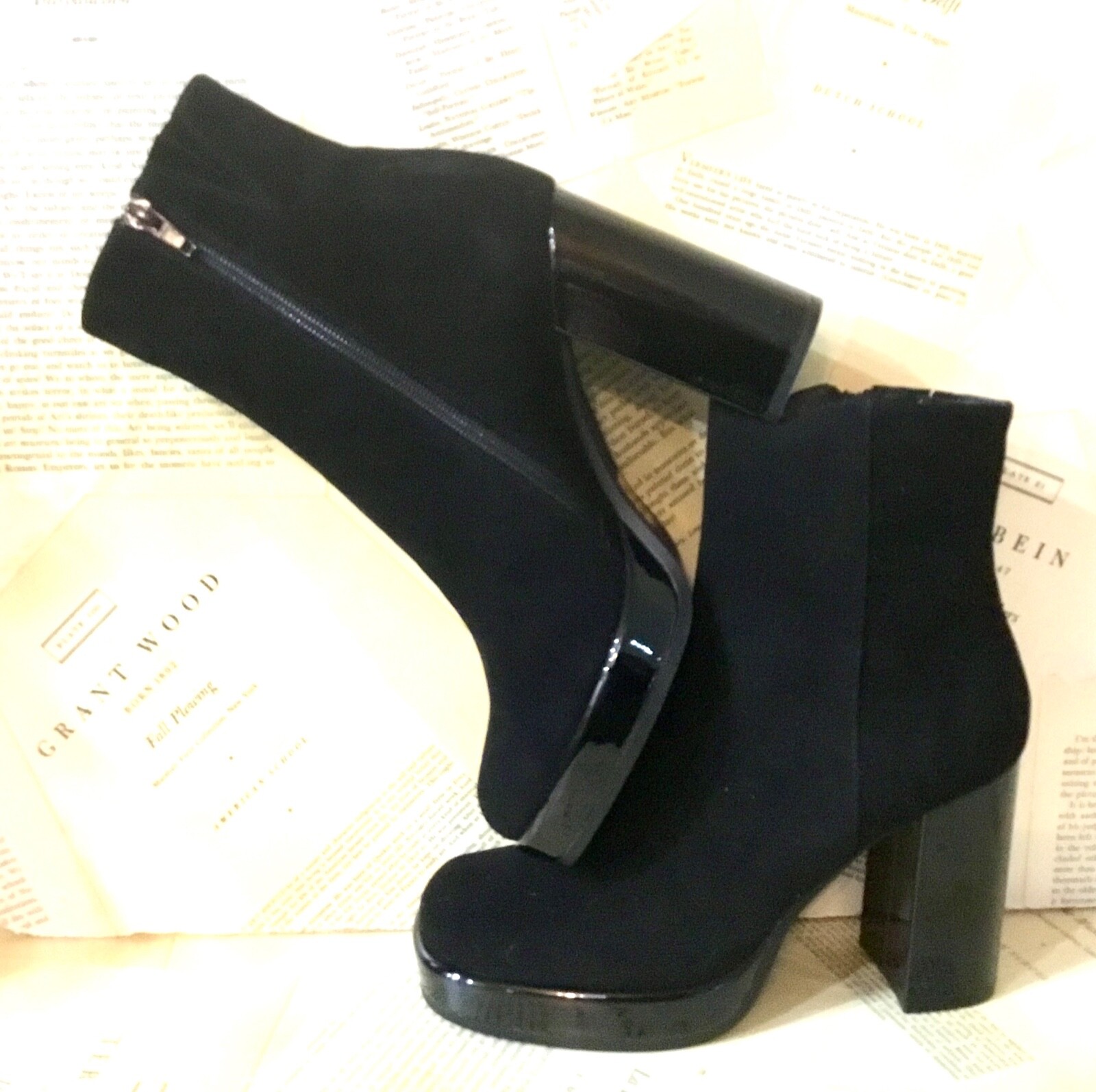 

Free People Jeffrey Campbell Ботильоны на платформе Mary Kate Черные замшевые 8,5 НОВИНКА, Black, Mary Kate Platfrom Boot