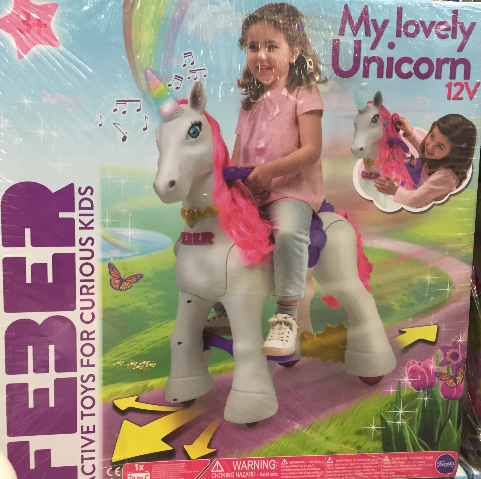 feber unicorn ride on