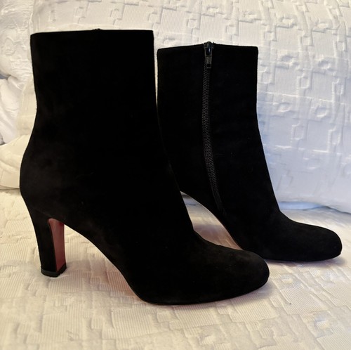 【美品】Louboutin ルブタン 37 Red Suede Christian Louboutin Red Suede Heels EU37.5/US7.5 Used