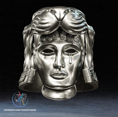 Tigris of Gaul Masker — 3D Printed RAW DIY Cosplay Kit + Prop Replica