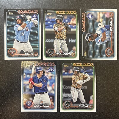 Texas Rangers 2024 Topps Pro Debut Base Team Set (5 Cards)