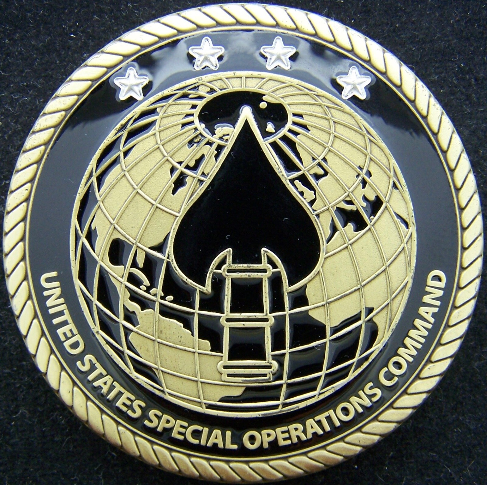 米特殊作戦軍　SOCOM司令官　4つ星　大将　チャレンジコイン 米特殊作戦軍 SOCOM司令官 4つ星 大将 チャレンジコイン 米特殊作戦