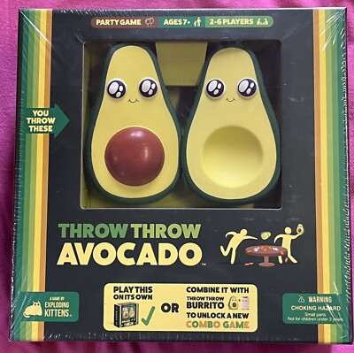 Throw Throw Avocado Party Game 2-6 Players - Brand New In Box