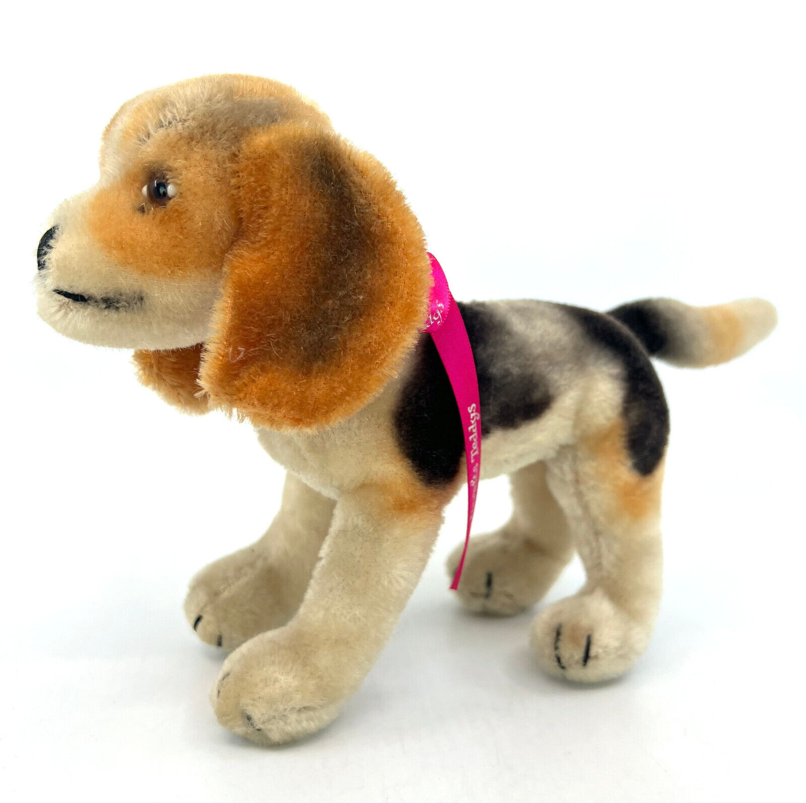 Steiff Biggie Beagle Dog 1950s standing 17cm 7in Mohair